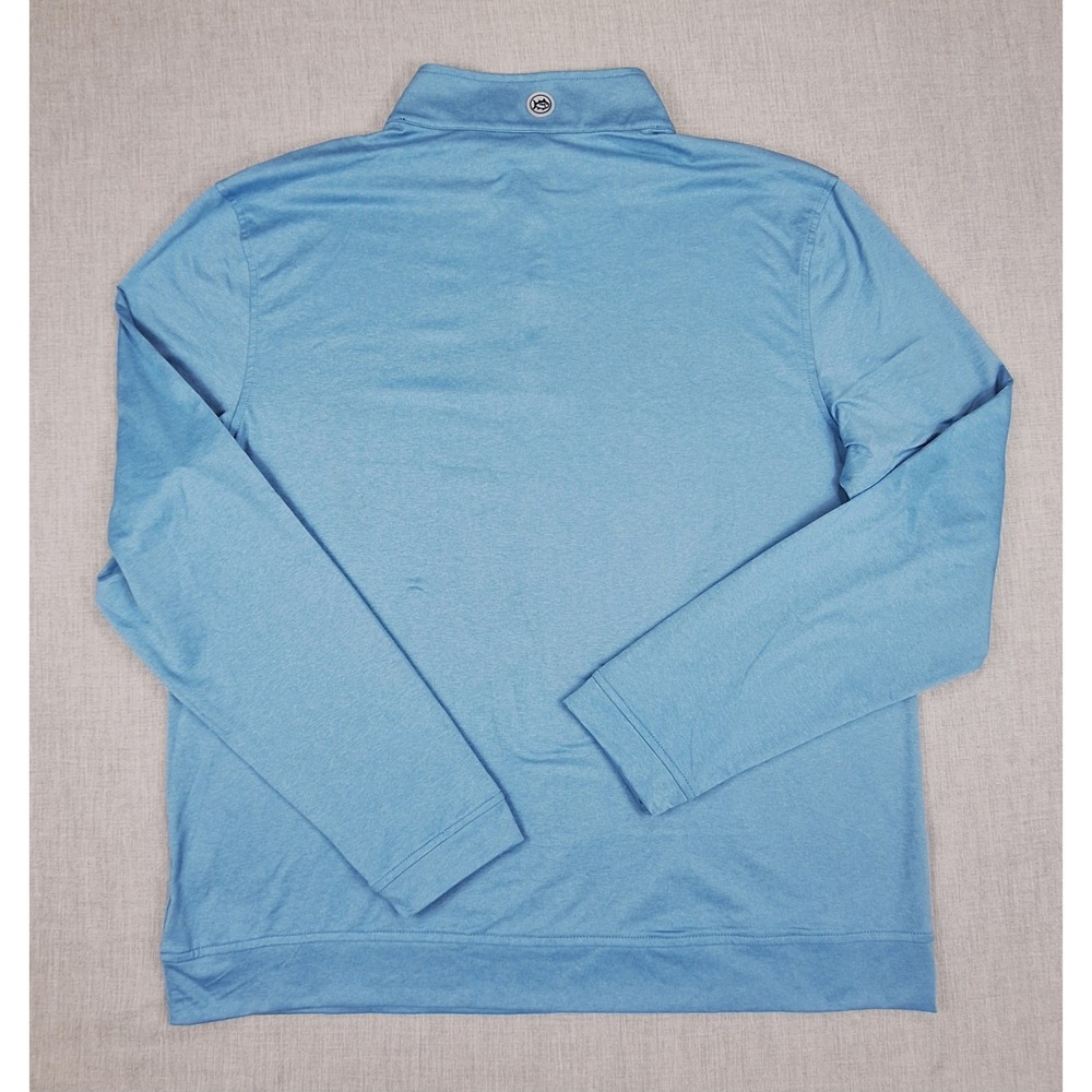Southern Tide Tide to Trail Mens Blue Heather Quarter Zip Pullover Large NWT - Picture 2 of 7